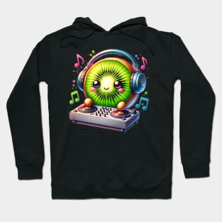 Kawaii Kiwi Fruit DJ Hoodie